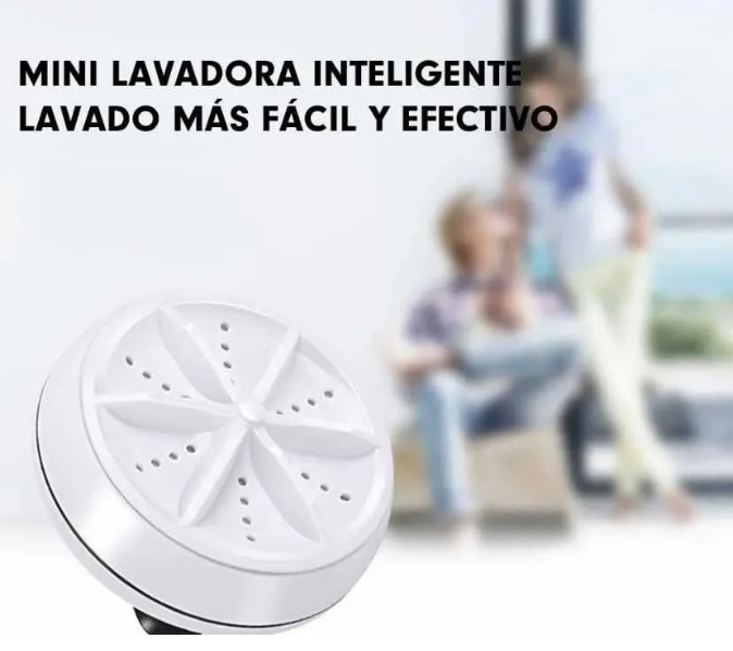 MINI LAVADORA PORTÁTIL USB BALDE PLEGABLE LAVARROPA ECOLOGICO